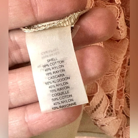 Vince Camuto Long Sleeve Lined Lace Shift Dress - NWT, Size 6 - Picture 13 of 14